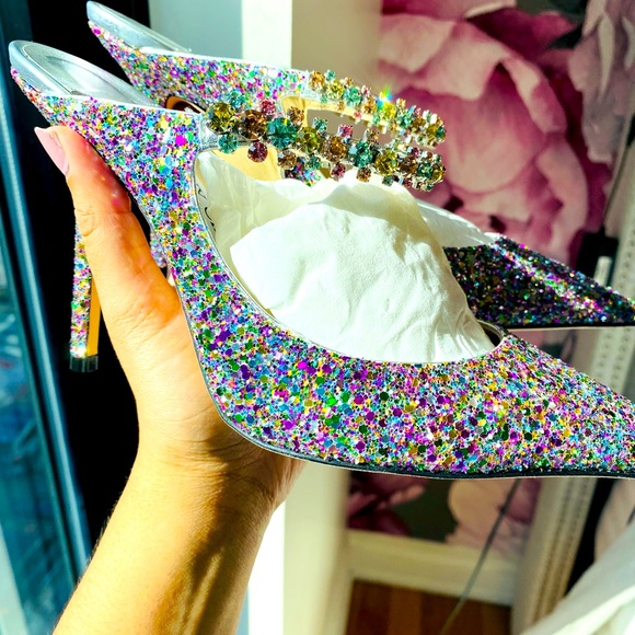 NWT - Jimmy Choo - BING 100 in Confetti - Size 40 - Picture 10 of 12
